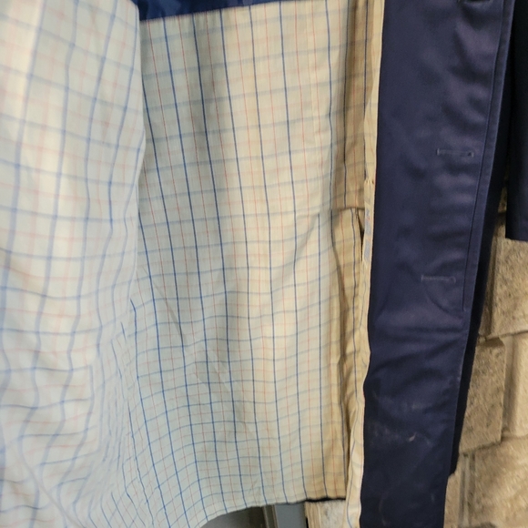 Vintage Croydon Overcoat mens jacket medium 42 navy blue - Picture 3 of 9